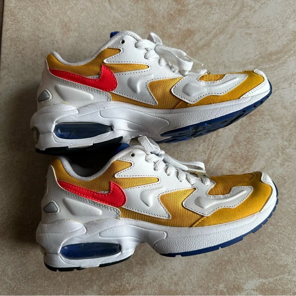 Nike Air Max Sneakers - Yellow, White